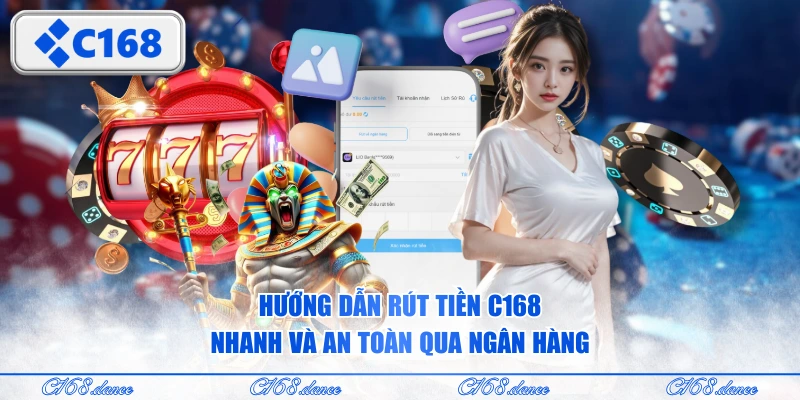 Hướng dẫn rút tiền C168 nhanh và an toàn qua ngân hàng